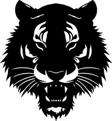 tiger head ,tiger head, The Mighty Tiger Head,Fierce Tiger Head Design,The Roar of the Tiger Head,Tiger Head: Strength and Power,Guardian Tiger Head,The Majesty of Tiger Head,Tiger Head Artwork/Illust