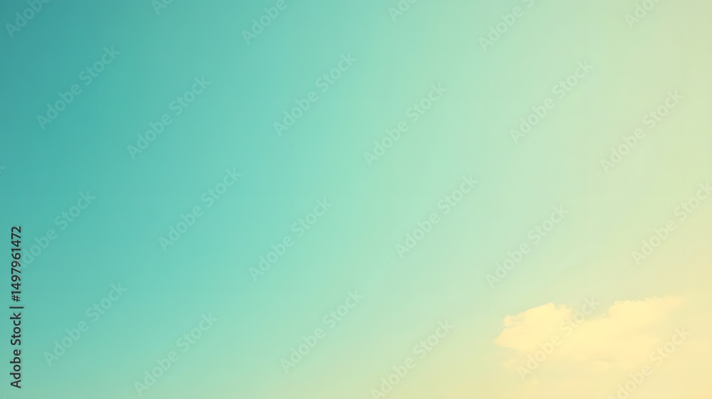 Poster soft gradient background transitioning from light blue sky to pale yellow, ideal for minimalist desi