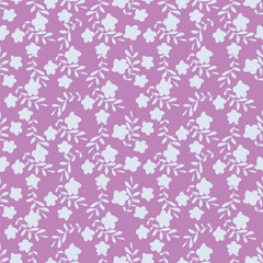 Seamless pattern with floral motifs. Vector illustration.	