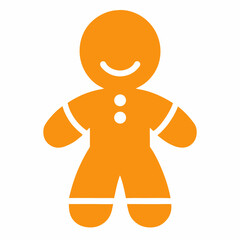 Ginger Silhouette icon on white background