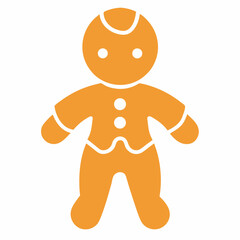 Ginger Silhouette icon on white background