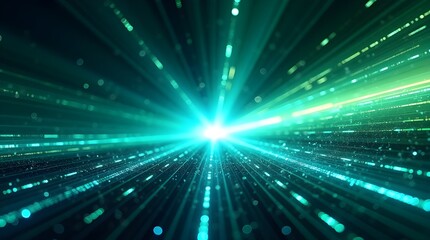 Obraz premium Abstract background in black, dark blue, green, emerald, petrol, teal, lime, yellow, and white. gradient ombre mix of colours. Stripe of lines. dazzling flash of light, glitter, neon, and metal. Grain