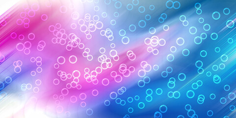 Abstract bubble background pink blue gradient