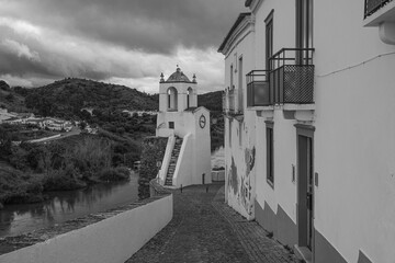 Street in the old Village of Mértola in Alentejo, Portugal