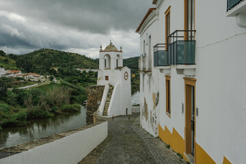 Street in the old Village of Mértola in Alentejo, Portugal