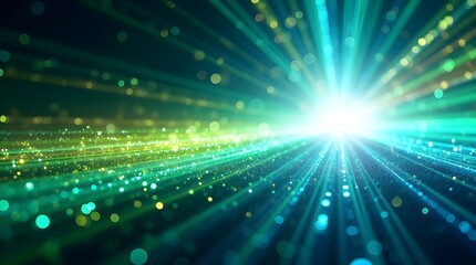 Naklejka premium Abstract background in black, dark blue, green, emerald, petrol, teal, lime, yellow, and white. gradient ombre mix of colours. Stripe of lines. dazzling flash of light, glitter, neon, and metal. Grain