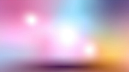 Fototapeta premium Colorful abstract background with soft gradients and bright lights at dusk