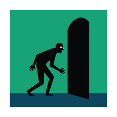 zombie crawling through doorway (3).eps