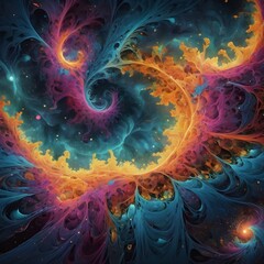 abstract fractal background