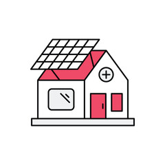 Eco-Friendly House Vector icon