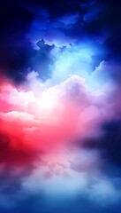 Obraz premium Colorful celestial cloudscape