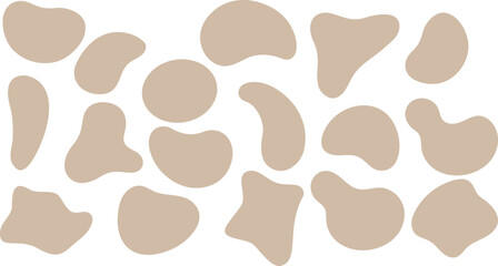 Random shape blotch silhouettes.