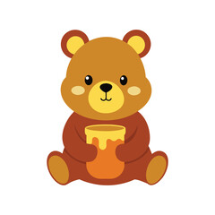bear with hone jar