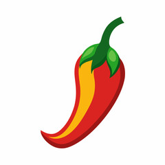 Hot Pepper icon on white background 