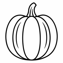 Hubbard Squash outline icon on white background