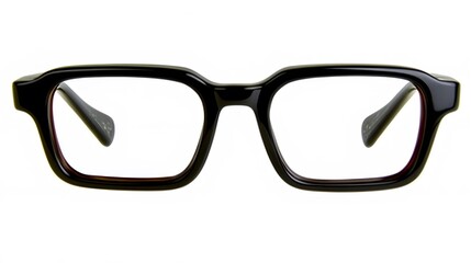 Fototapeta premium Stylish Black Eyeglasses Frames Fashionable Square Spectacles