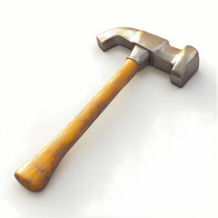 Heavy hammer on a plain surface suitable for construction tasks Generative AI