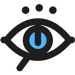 Eye Search Icon Vision Magnify Lens