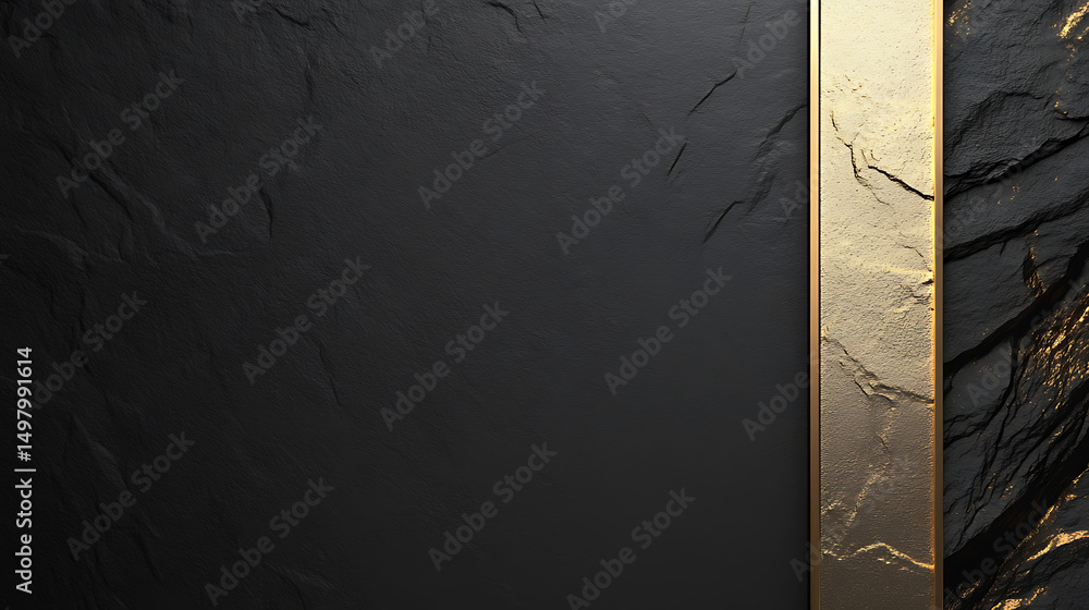 Poster abstract textured surface with black and golden hues, creating a sophisticated and modern aesthetic.