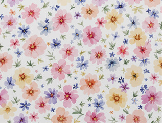 Spring  Watercolor flowers background, Colorful flower Watercolor background