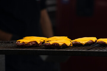 Melted cheese, juicy beef – the perfect close-up.
