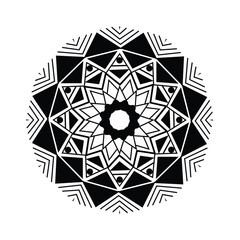 vector illustration of hand drawn mandala