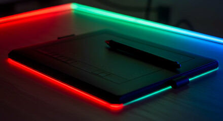 Tablet with led lighting