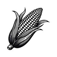 Abstract vector illustration of ripe yellow corn