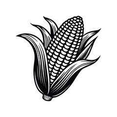 Abstract vector illustration of ripe yellow corn