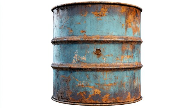 old rusty barrel