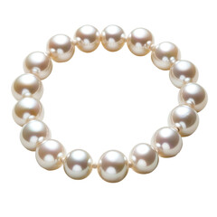 Strand Of Lustrous Pearls Creamy isolated on a transparent background