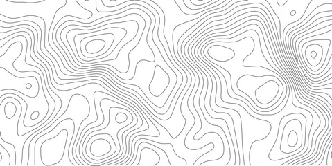 Fototapeta premium Topographic Background. Abstract wavy and curved lines background. Abstract pattern with Lines. Background of the Topographic Map. Abstract geometric topographic contour map background Free Vector 