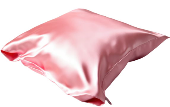 Pink pillow with a red edge
