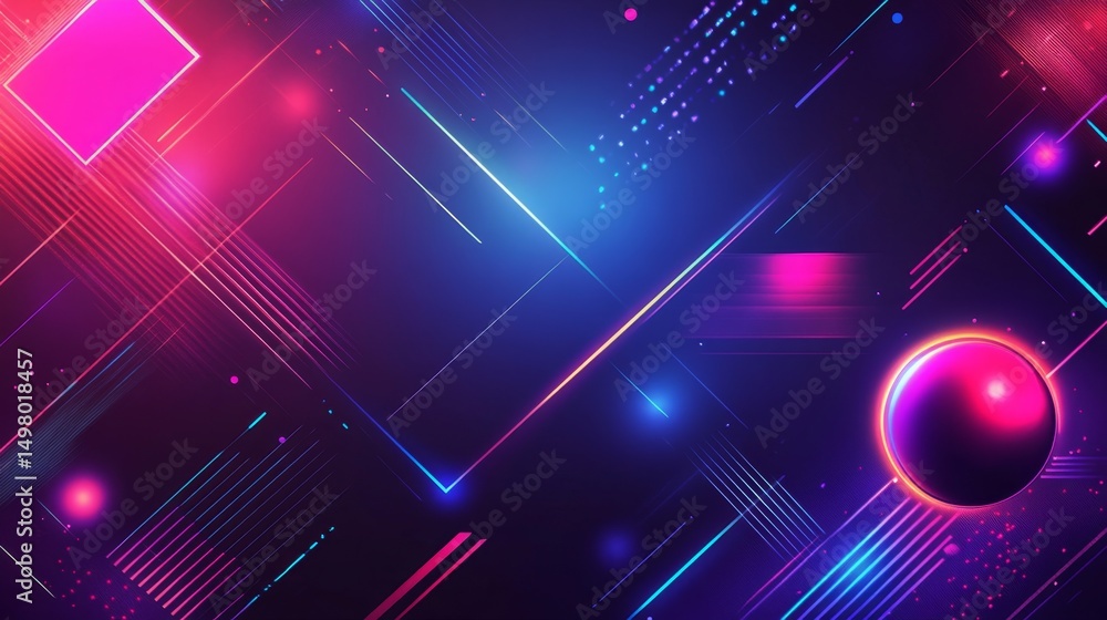Poster Navigating dark cyberspace exploring neon data lines and binary code in a digital environment