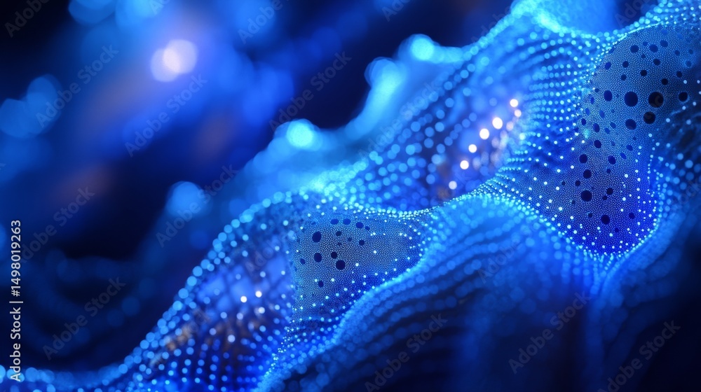 Poster exploring the intricacies of semiconductor nano technology a detailed shot in a high-tech environmen