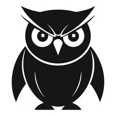 owl on white background