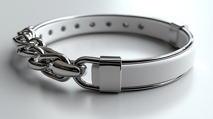 Modern white wrist strap bracelet high resolution picture