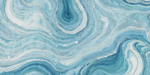 Fototapeta premium Sea water ocean wave vector background. Blue water ocean sea wave seamless background. Water ocean wave white and soft blue aqua, teal texture