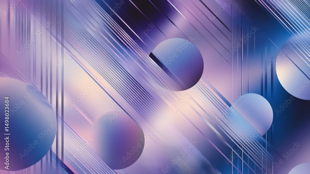Poster creating a vibrant geometric pattern with overlapping circles digital art studio graphic design futu