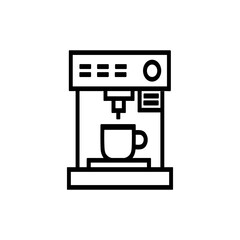 Minimalist Coffee Machine Icon