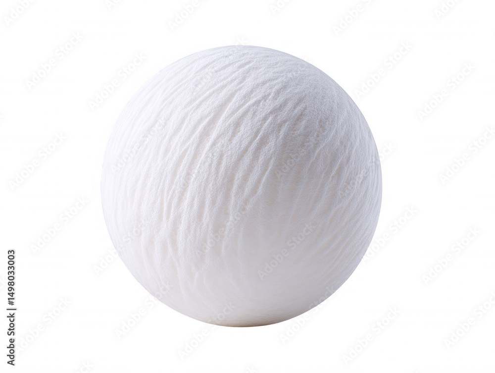 Poster an isolated pristine white textured sphere against a clean background showcases a simple yet elegant
