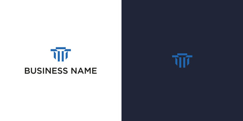 Modern TM Lettermark Logo – Minimalist Corporate Branding Icon