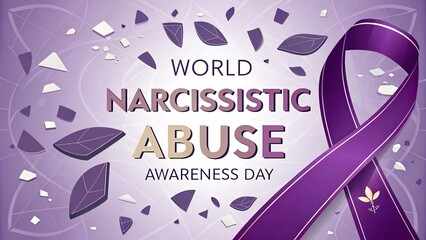 Fototapeta premium Narcissistic abuse awareness day honors resilience and emotional recovery journeys.