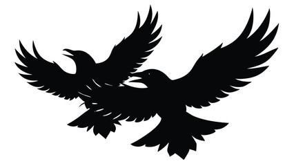 Crows in Midflight