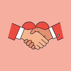 Red Heart Icon on white background. Set of love symbol for web site logo, mobile app UI design. Vector illustration flat style