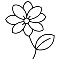 vector illustration of flower