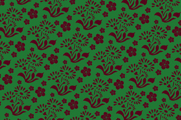 seamless floral pattern with flowers