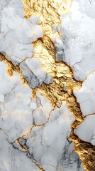 Fototapeta premium Smooth marble slab with shining gold high resolution picture