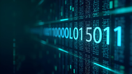 Fototapeta premium binary code background