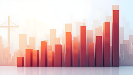 business graph with arrow
